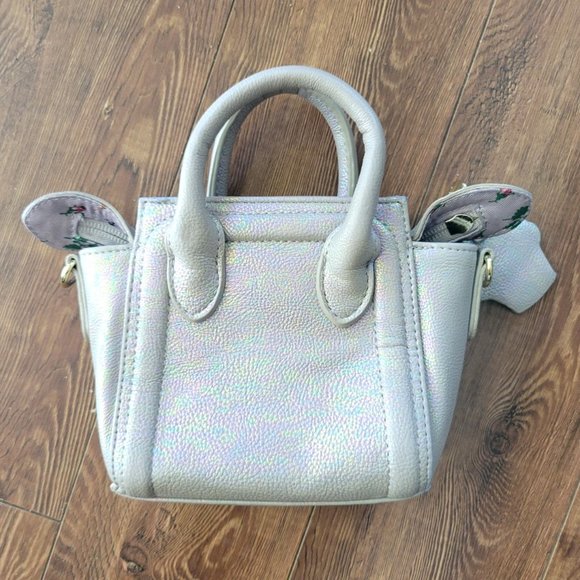 BETSEY JOHNSON Dreamworks Trolls Silver Gray Mini Bag Crossbody - Picture 2 of 9
